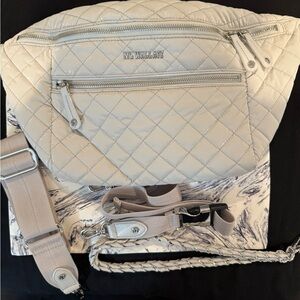 MZ Wallace Crosby Crossbody Sling in Liquid Pebble